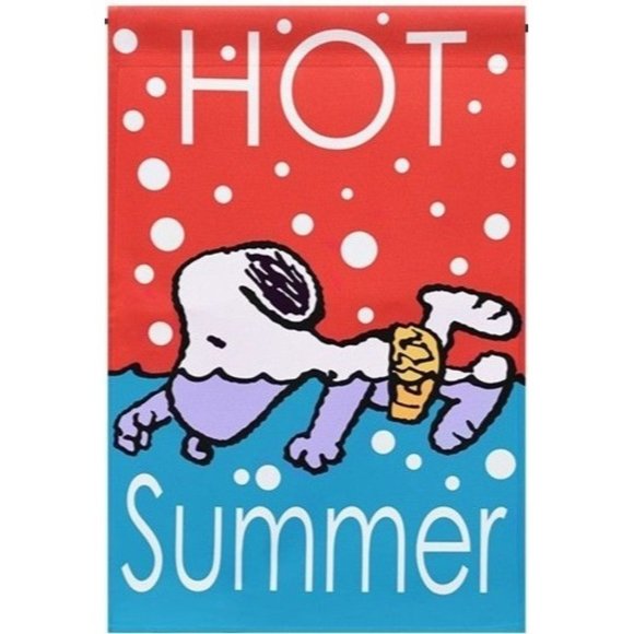 jetmax Accents Snoopy Peanuts Gang Garden Flag Hot Summer Swim